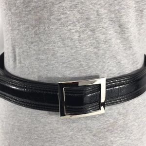 No Brand Black Faux Leather Belt